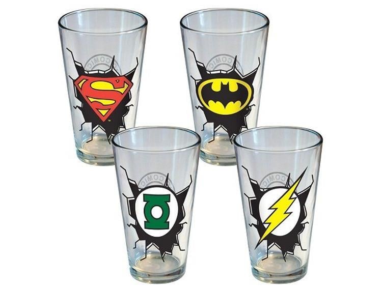 DC Insignia Break Out Pint Glass Four Pack Gallery Image 2