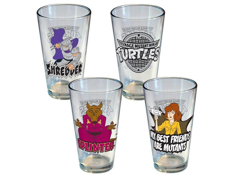 TMNT Friend & Foe Pint Glass Four Pack Gallery Image 1