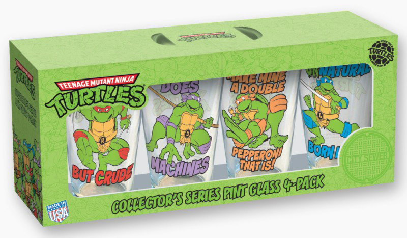 TMNT Phrases Pint Glass Four Pack Gallery Image 7