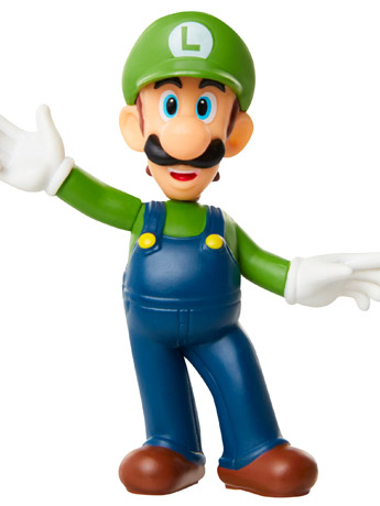 World of Nintendo Luigi (Spread Arms) 2.5-Inch Limited Articulation Figure Gallery Image 2