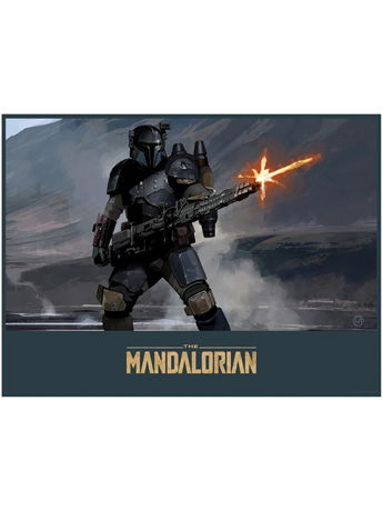 Star Wars Mandalorian Gunner Limited Edition Lithograph Gallery Image 2