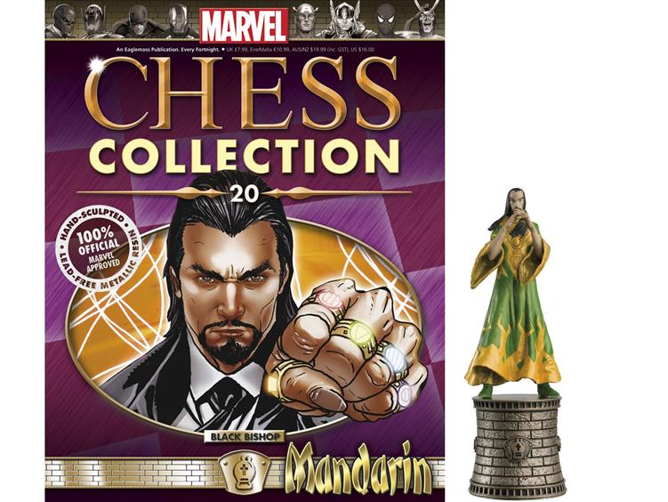 Marvel Chess Figure Collection #20 - Mandarin Black Bishop Gallery Image 1