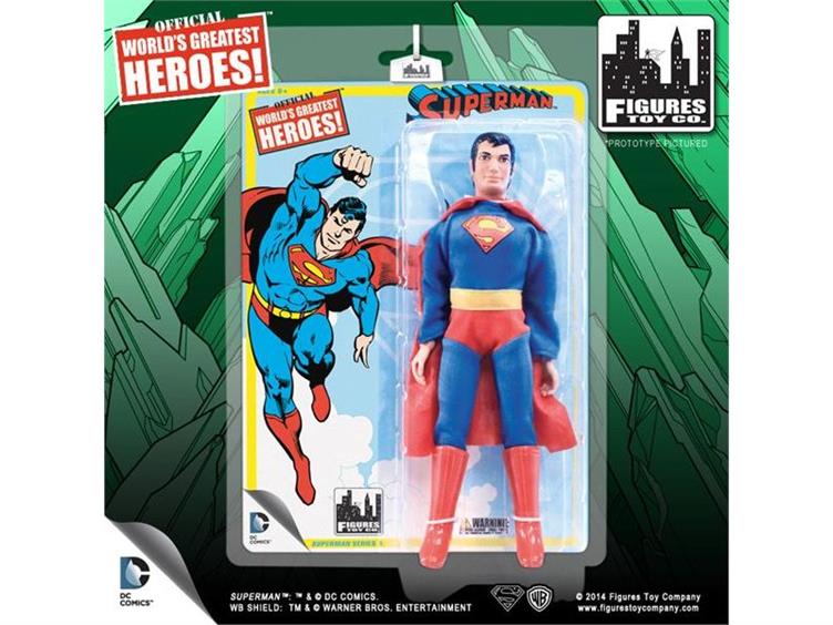DC World's Greatest Heroes Superman Series 1 Superman 8" Retro Figure Gallery Image 2