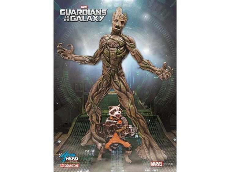 Guardians of The Galaxy Action Hero Vignette - Groot With Rocket Raccoon Gallery Image 2