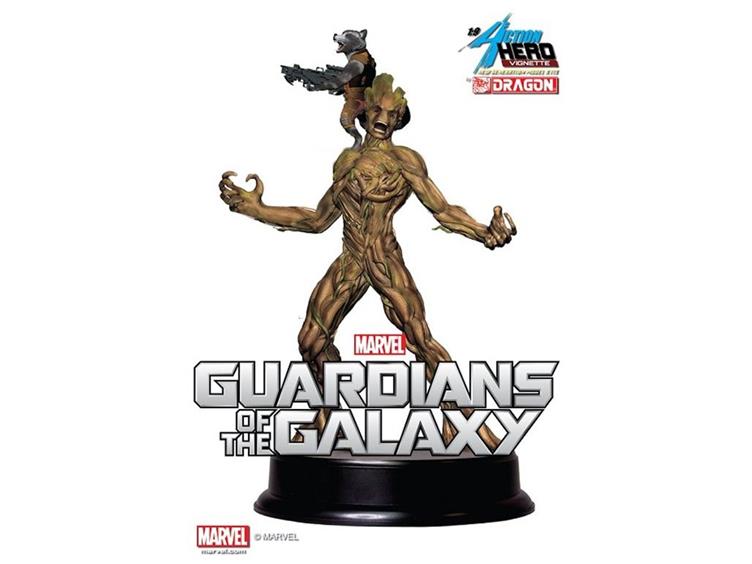 Guardians of The Galaxy Action Hero Vignette - Groot With Rocket Raccoon Gallery Image 1
