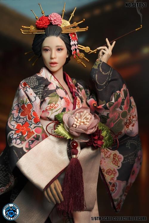 Japanese Geisha Kimono 1/6 Scale Accessory Set