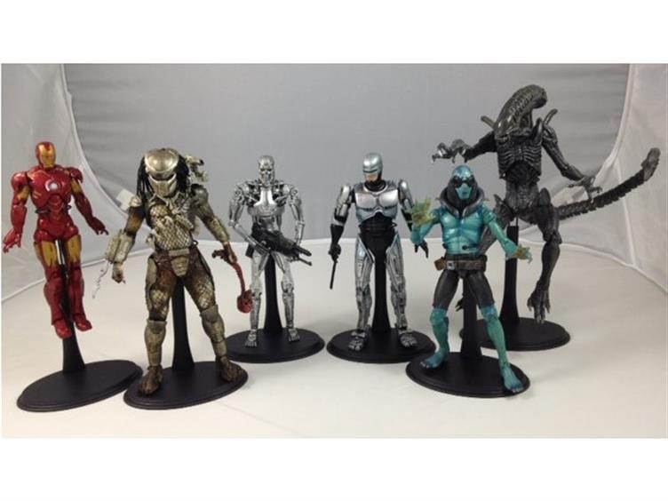 1/10 Scale Action Figure Stand Five Pack Gallery Image 4
