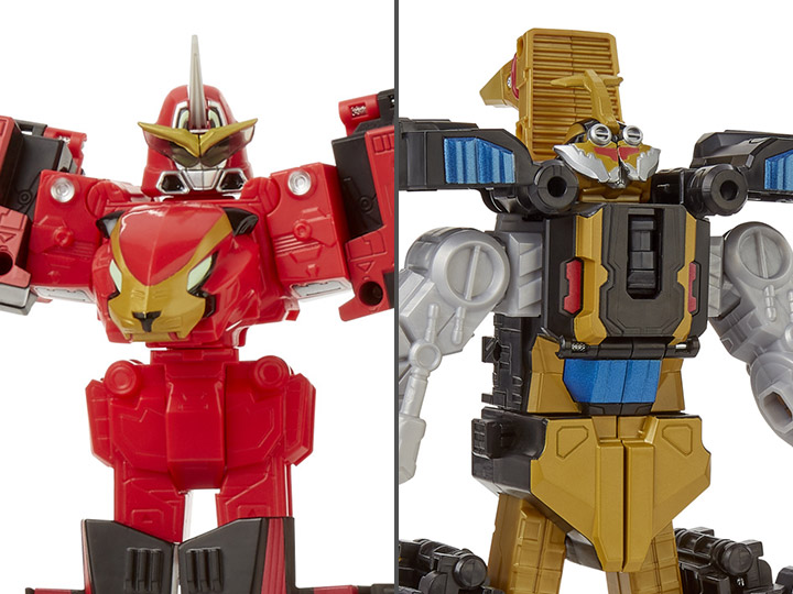 Power Rangers Beast Morphers Beast Zords Set of 2 Triple Converting Figures Gallery Image 1