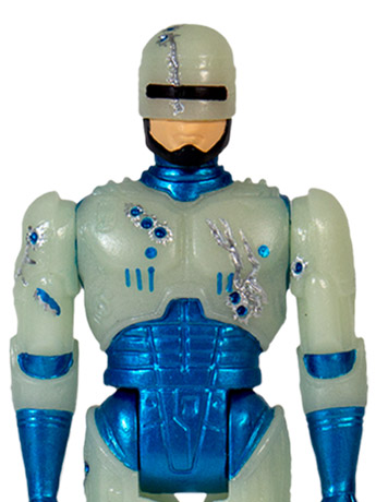 RoboCop ReAction Battle Damaged RoboCop (Glow-In-The-Dark) Figure Gallery Image 2