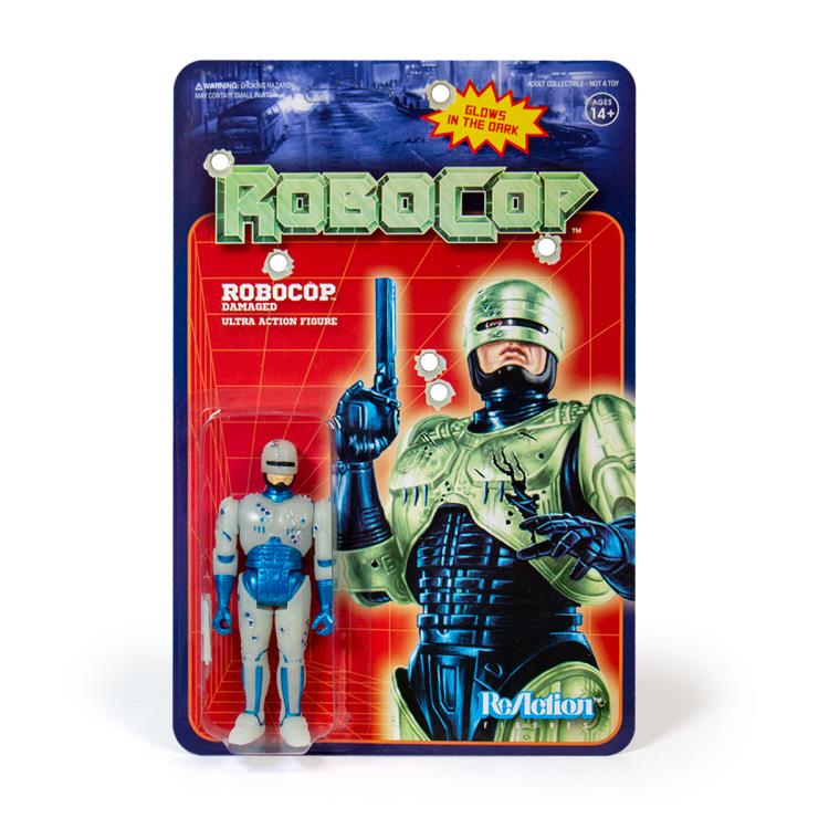 RoboCop ReAction Battle Damaged RoboCop (Glow-In-The-Dark) Figure Gallery Image 4