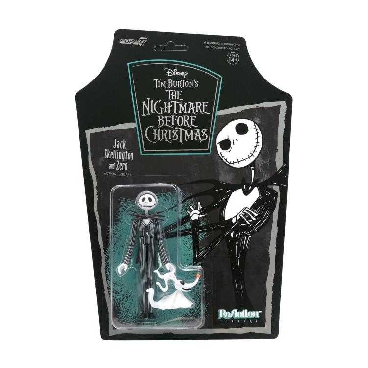 The Nightmare Before Christmas ReAction Jack Skellington & Zero Figures Gallery Image 4
