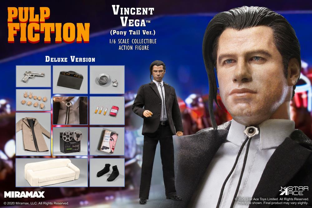 Pulp Fiction Vincent Vega (Pony Tail Ver.) Deluxe 1/6 Scale Figure Gallery Image 10