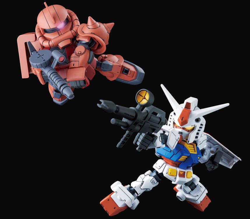 Gundam Build Divers Re:RISE SDCS #18 RX-78-2 Gundam & MS-06S Zaku II Model Kit Set Gallery Image 3