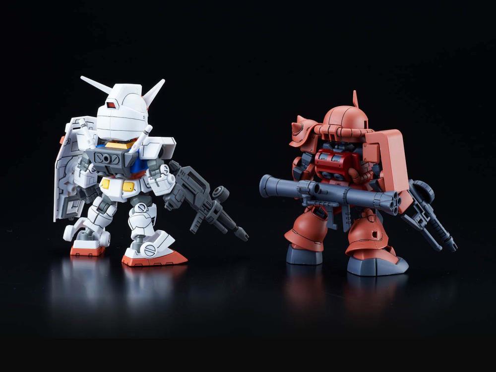 Gundam Build Divers Re:RISE SDCS #18 RX-78-2 Gundam & MS-06S Zaku II Model Kit Set Gallery Image 6