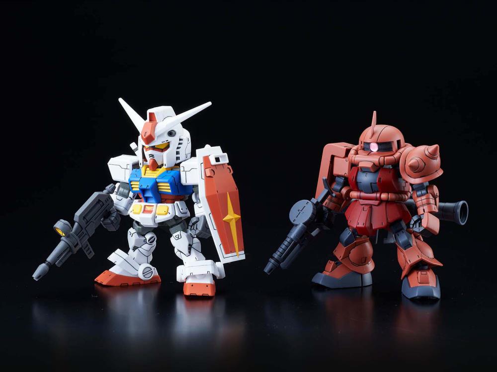 Gundam Build Divers Re:RISE SDCS #18 RX-78-2 Gundam & MS-06S Zaku II Model Kit Set Gallery Image 4