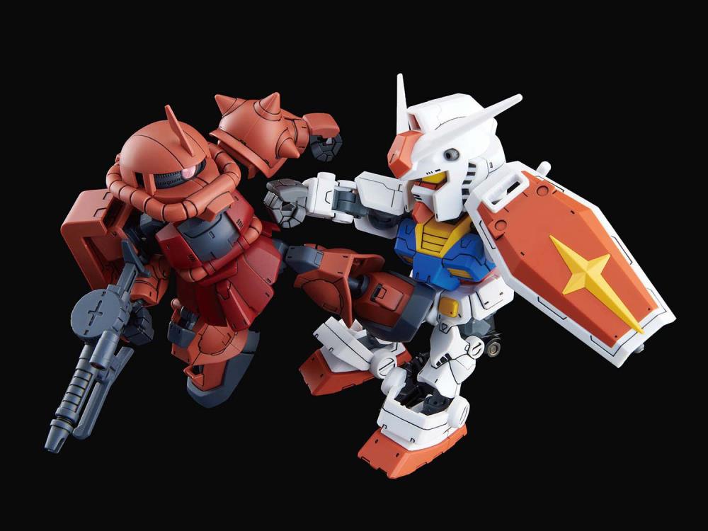 Gundam Build Divers Re:RISE SDCS #18 RX-78-2 Gundam & MS-06S Zaku II Model Kit Set Gallery Image 5