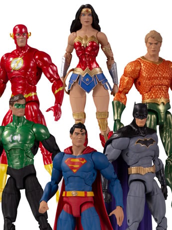 DC Essentials Justice League Figure Six-Pack Gallery Image 2