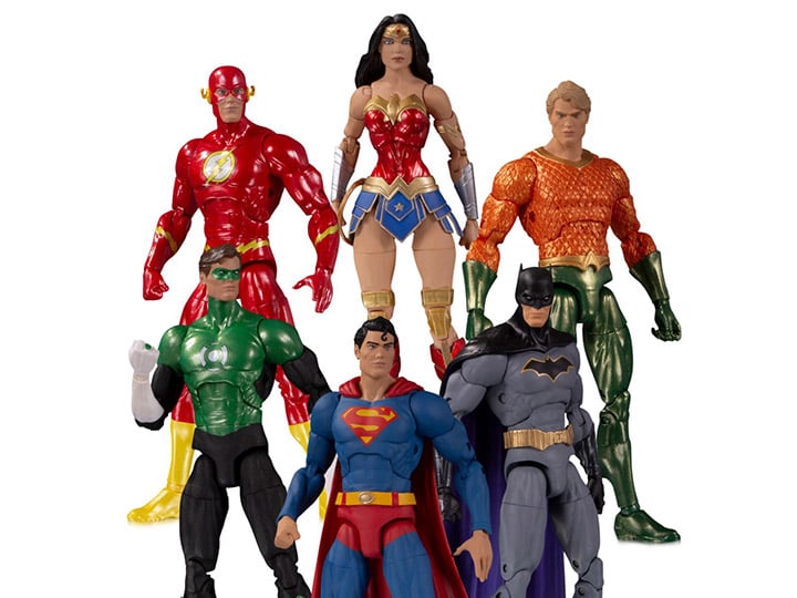 DC Essentials Justice League Figure Six-Pack Gallery Image 1
