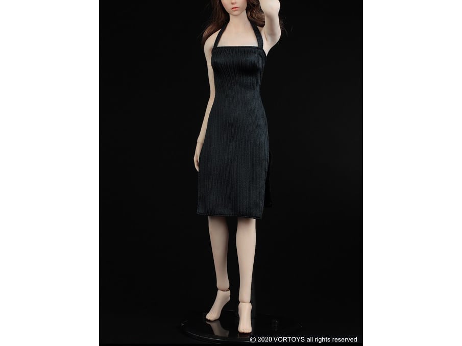 Women's Slit Dress (Black) 1/6 Scale Accessory Set Gallery Image 3