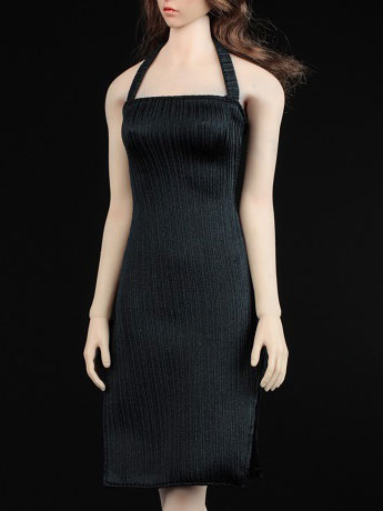 Women's Slit Dress (Black) 1/6 Scale Accessory Set Gallery Image 2