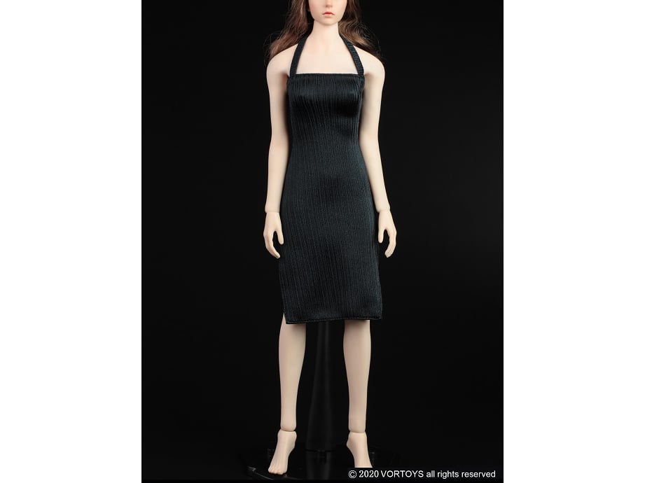 Women's Slit Dress (Black) 1/6 Scale Accessory Set Gallery Image 4