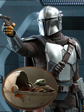 The Mandalorian TMS015 The Mandalorian & The Child (Deluxe Ver.) 1/6 Scale Collectible Figure Gallery Image 2