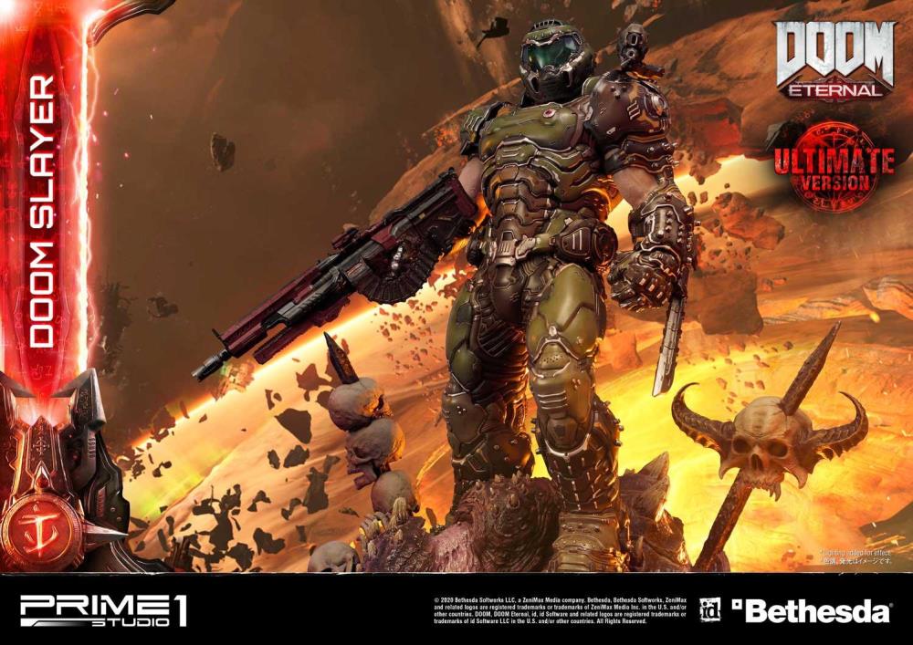 DOOM Eternal Ultimate Museum Masterline Doom Slayer (Ultimate Ver.) 1/3 Scale Statue Gallery Image 12