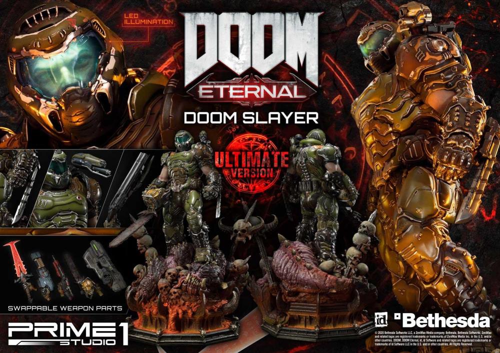 DOOM Eternal Ultimate Museum Masterline Doom Slayer (Ultimate Ver.) 1/3 Scale Statue Gallery Image 15