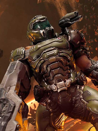 DOOM Eternal Ultimate Museum Masterline Doom Slayer (Ultimate Ver.) 1/3 Scale Statue Gallery Image 2