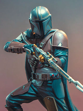 Star Wars Premier Collection The Mandalorian (The Mandalorian) Limited Edition Statue Gallery Image 2