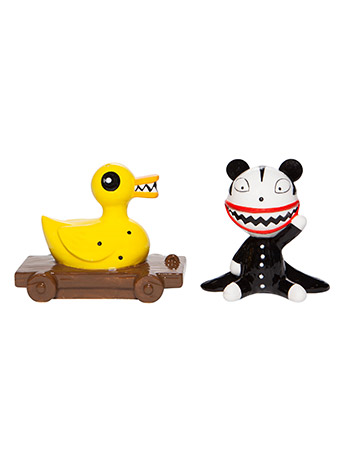 The Nightmare Before Christmas Scary Teddy & Killer Duck Salt & Pepper Shaker Set Gallery Image 2