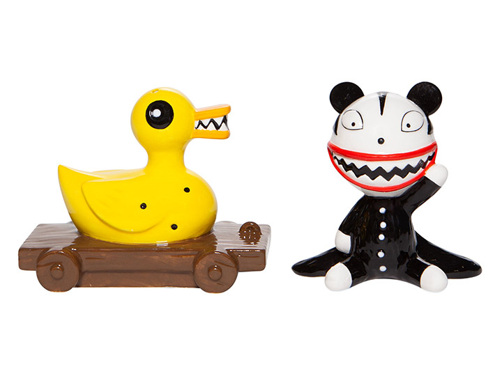 The Nightmare Before Christmas Scary Teddy & Killer Duck Salt & Pepper Shaker Set Gallery Image 1