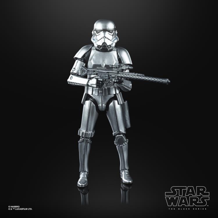 Star Wars: The Black Series 6" Stormtrooper (Carbonized) Action Figure Gallery Image 4