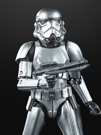 Star Wars: The Black Series 6" Stormtrooper (Carbonized) Action Figure Gallery Image 2