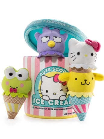 Hello Sanrio Ice Cream Cute Scoops Plush Gallery Image 2