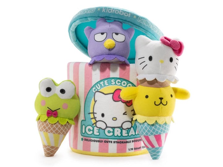 Hello Sanrio Ice Cream Cute Scoops Plush Gallery Image 1