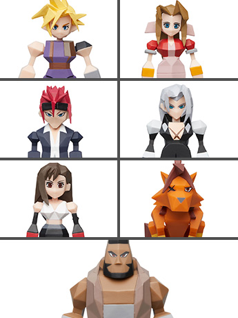 Final Fantasy VII Box of 8 Polygon Figures Gallery Image 2