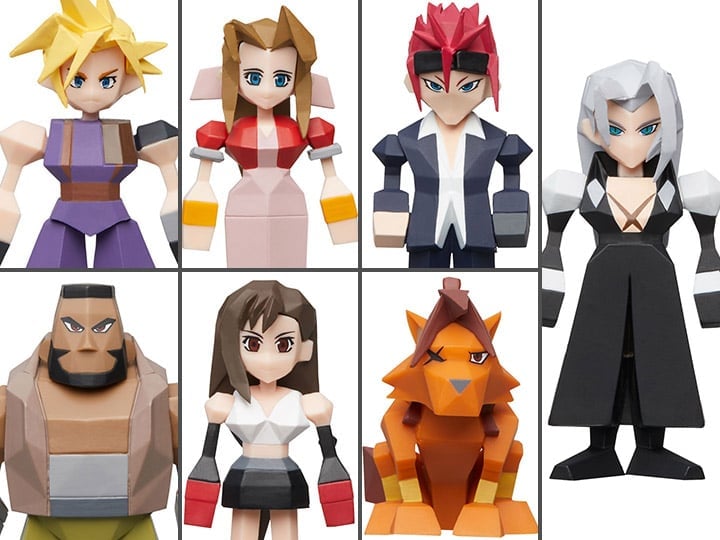 Final Fantasy VII Box of 8 Polygon Figures Gallery Image 1
