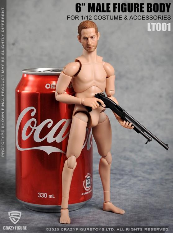 Multi Joint Movable 1/12 Scale Male Body With Neck (LT001) Gallery Image 14