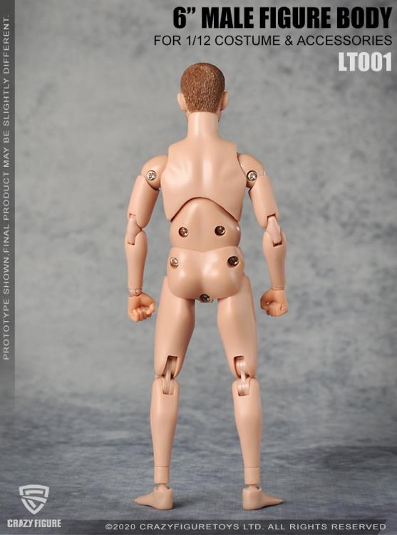 Multi Joint Movable 1/12 Scale Male Body With Neck (LT001) Gallery Image 13