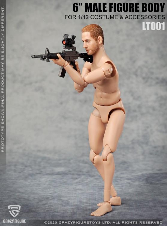 Multi Joint Movable 1/12 Scale Male Body With Neck (LT001) Gallery Image 3