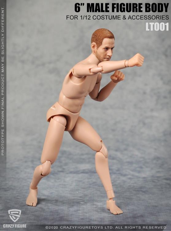 Multi Joint Movable 1/12 Scale Male Body With Neck (LT001) Gallery Image 8