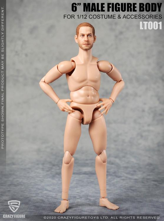 Multi Joint Movable 1/12 Scale Male Body With Neck (LT001) Gallery Image 7