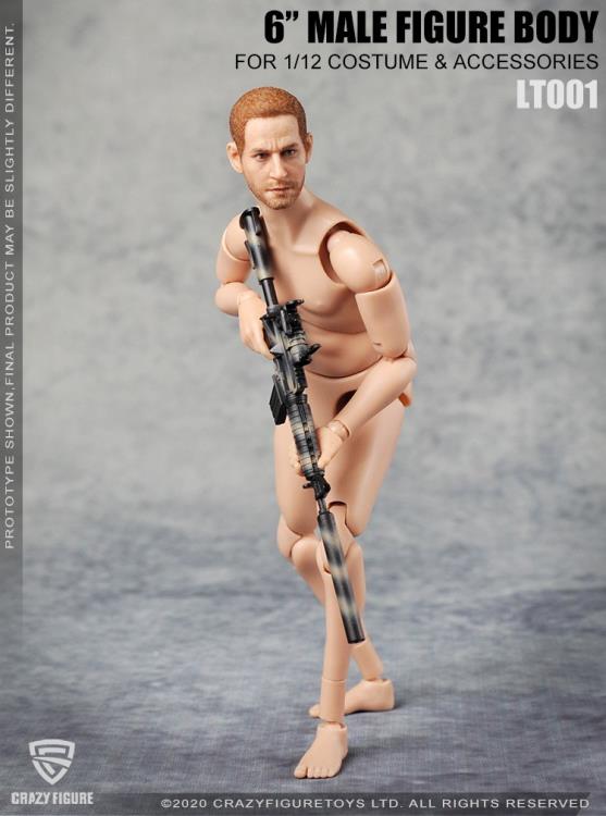 Multi Joint Movable 1/12 Scale Male Body With Neck (LT001) Gallery Image 5