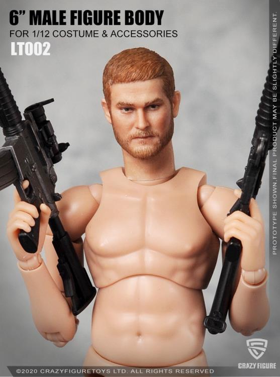 Multi Joint Movable 1/12 Scale Male Body With Neck (LT002) Gallery Image 7