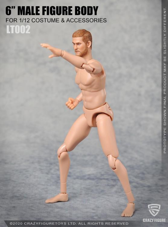 Multi Joint Movable 1/12 Scale Male Body With Neck (LT002) Gallery Image 10