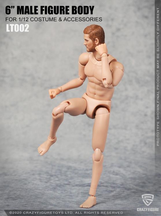 Multi Joint Movable 1/12 Scale Male Body With Neck (LT002) Gallery Image 11