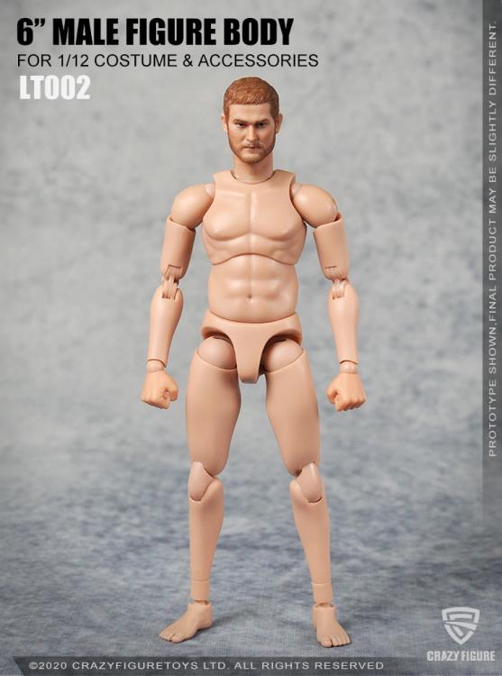 Multi Joint Movable 1/12 Scale Male Body With Neck (LT002) Gallery Image 14