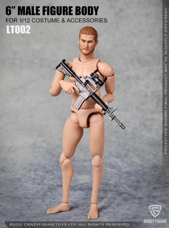 Multi Joint Movable 1/12 Scale Male Body With Neck (LT002) Gallery Image 6