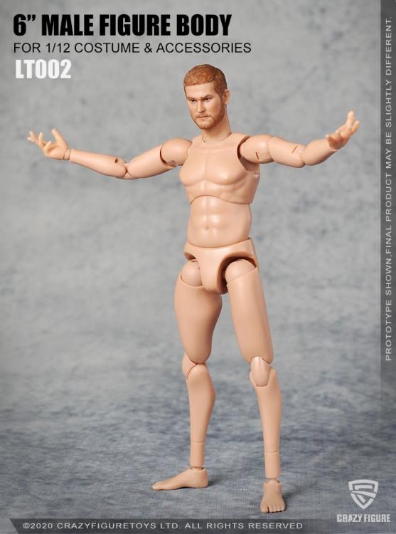 Multi Joint Movable 1/12 Scale Male Body With Neck (LT002) Gallery Image 9